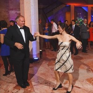 COPY - Anthropolgie Black and Gold Party Dress